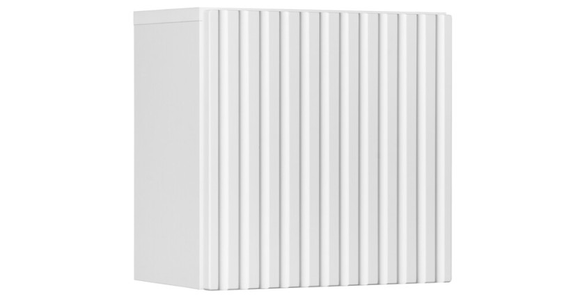 Meuble de rangement VANO – Blanc alpin – 1 porte – L20 × P18 × H57 cm – À suspendre