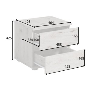 Chambre complète VELTIS – Lit 160x200 LED avec sommier + armoire + commode + chevets – Chêne Wellington