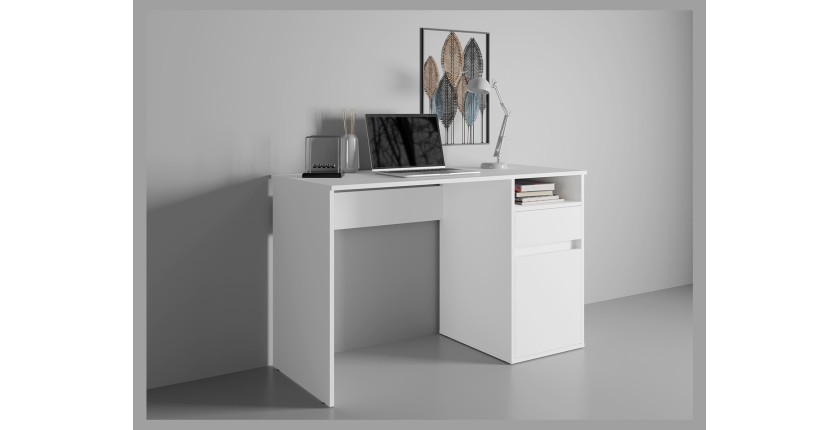 Escritorio recto contemporáneo BILOU color blanco.