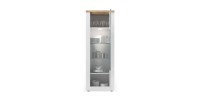Vitrine SASHA 1 porte avec LED intégrée ouverte