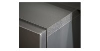 copy of Meubelset JULIA - Vitrinekasten, buffet en tv-meubel - Geolied eiken en beige kasjmier met LED
