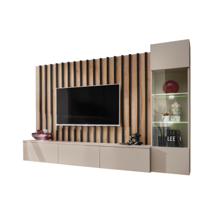 Composition murale TASHYA blanc sable