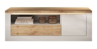 copy of Mobile TV BRAZZA 182 cm – 2 porte, 2 cassetti – Noce satinato e nicchie visibili