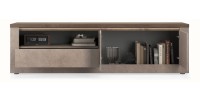 Meuble TV SASHA mercure 2 portes ouvert