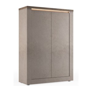 copy of Buffet BRAZZA 1 porta 3 cassetti – Mobile compatto in noce satinato – Vani a vista – 119 cm