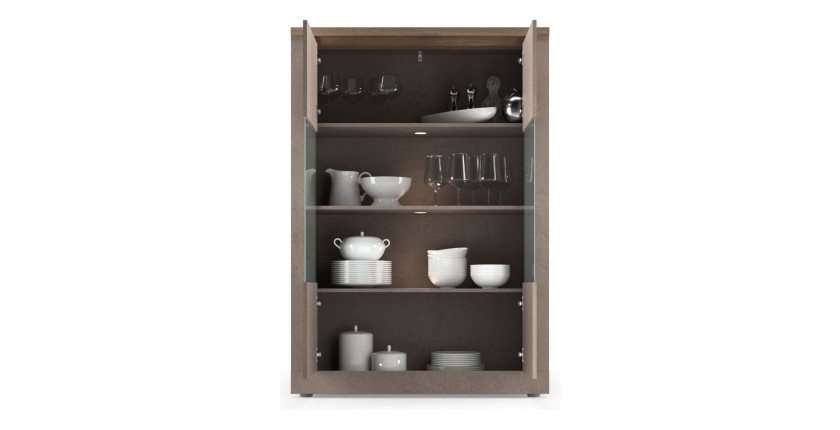 Vitrine SASHA mercure 2 portes ouvertes