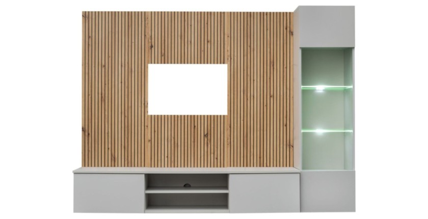 Ensemble IXAR meuble TV et vitrine