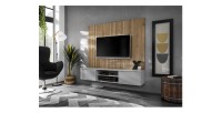 Wandcompositie IXAR – Tv-meubel + decoratieve wandpanelen