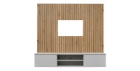 Wandcompositie IXAR – Tv-meubel + decoratieve wandpanelen