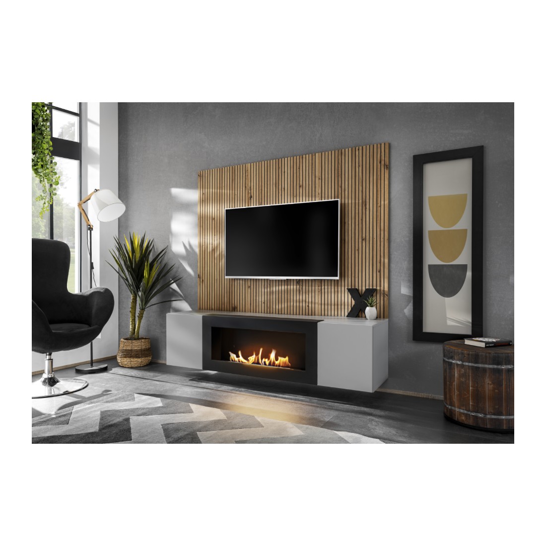 Meuble Tv Cheminee Ethanol