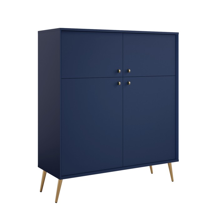Conjunto de muebles de diseño AZURÉA – Comedor completo – Color azul profundo