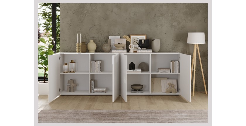 Buffet SCENA 4 portes ouvertes dans un décor 3D