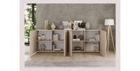 Buffet 4 portes SCENA cachemire ouvert