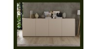 Buffet 4 portes SCENA cachemire mis en situation dans un décor 3D