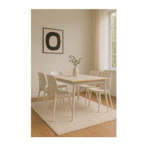Tavolo da pranzo design AZURÉA – 180 cm – Colore sabbia