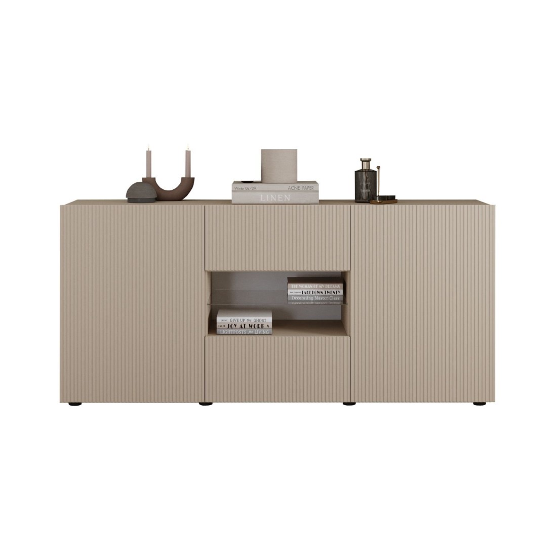 Buffet SCENA 2 portes et 2 tiroirs cachemire