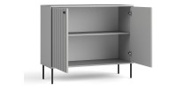 Buffet ISIS – 2 portes – Gris – 105x89x41