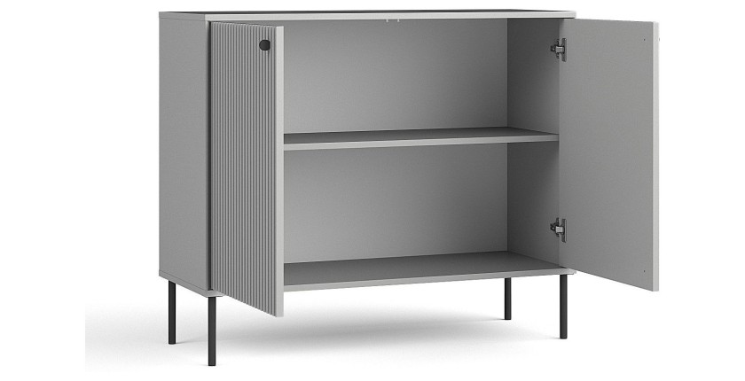 Buffet ISIS – 2 portes – Gris – 105x89x41