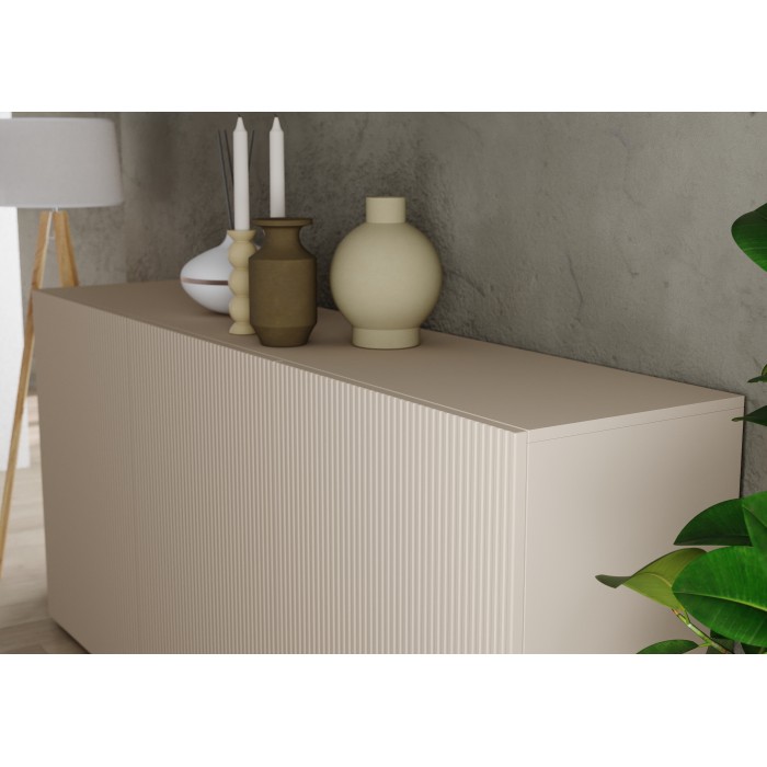 Buffet SCENA – L181 x H84 x P42 cm – 3 porte – Colore Cashmere