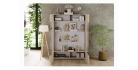 Vitrina SCENA – L121 x H166 x P42 cm – 2 puertas – Color Cachemira
