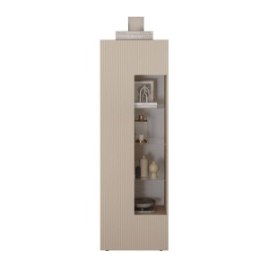 Vitrina SCENA – L60 x H187 x P42 cm – 1 puerta – Color Cachemira