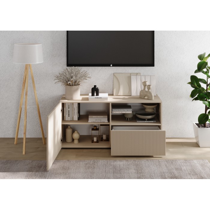 Meubel TV SCENA – L121 x H57 x D42 cm – Kleur Kasjmier