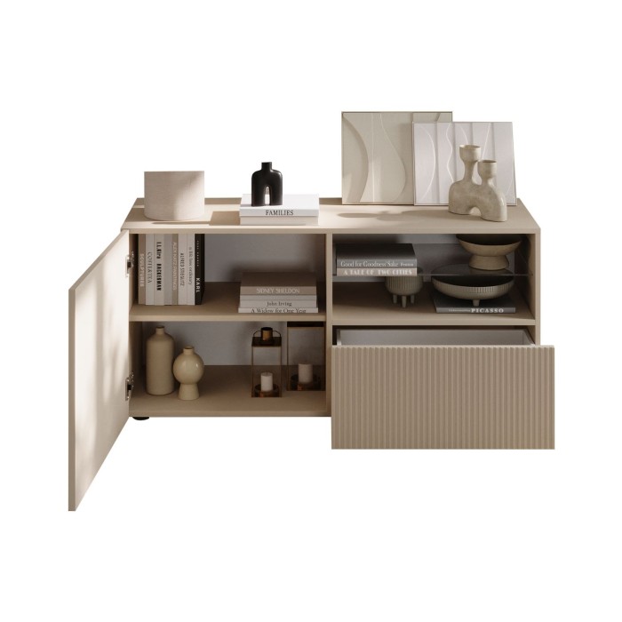 Meubel TV SCENA – L121 x H57 x D42 cm – Kleur Kasjmier