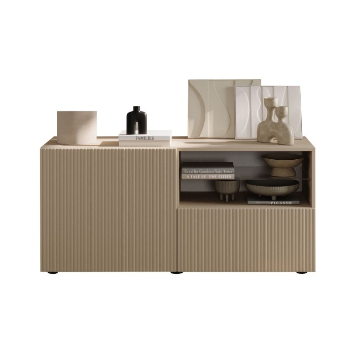 Buffet TV SCENA 1 porte 1 tiroir cachemire