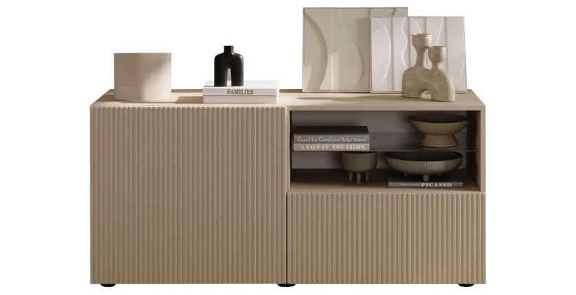 Buffet TV SCENA 1 porte 1 tiroir cachemire