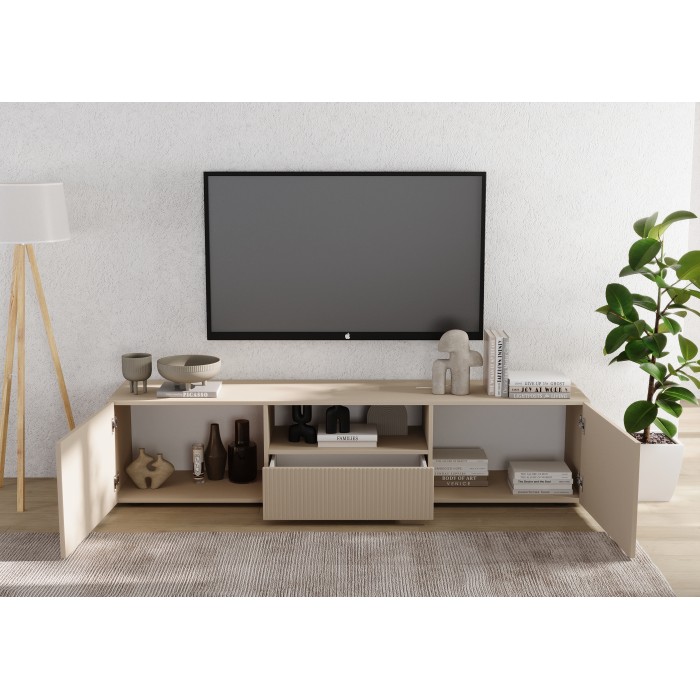 Meubel TV SCENA – L184 x H43 x D42 cm – Kleur Kasjmier