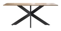 Tavolo da pranzo GWEN – 180 x 90 cm – Rovere Cadiz e metallo