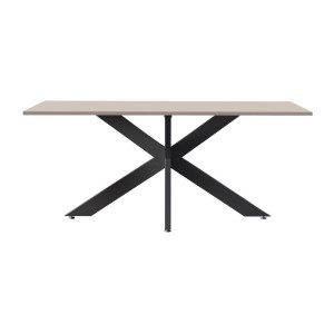Mesa de comedor GWEN – 180 x 90 cm – Color cachemira y metal