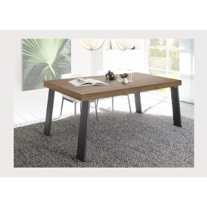 Mesa de comedor SPRING – L168 x H88 x l78 cm – Roble y gris antracita