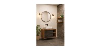 Insieme mobile sottolavabo GABI 100 cm con lavabo rettangolare bianco