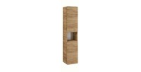 Columna de baño suspendida ERBANO – 2 puertas – H170 cm – Color roble claro