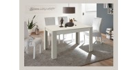 Table SCENA extensible coloris Cachemire dans un décor 3D