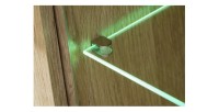Zoom sur les LEDs de la vitrine ERINA