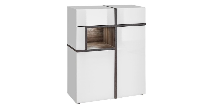 Buffet haut CRISS blanc brillant