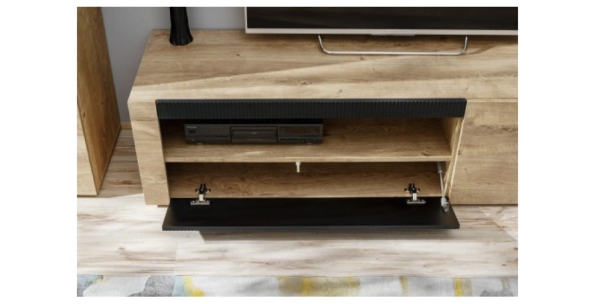 Zoom sur la petite porte meuble TV DOUM