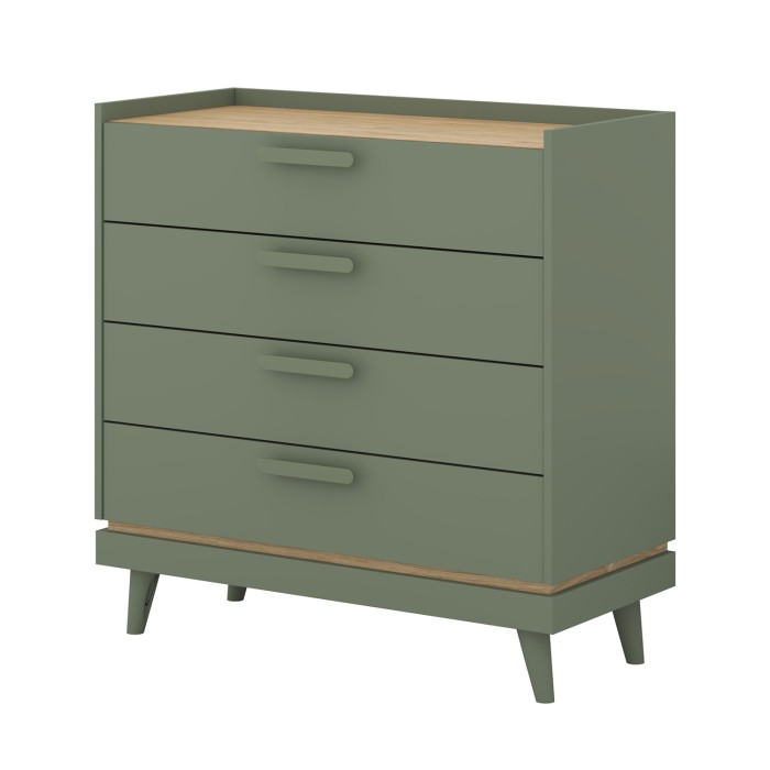 Commode NOKI – Vert et bois...