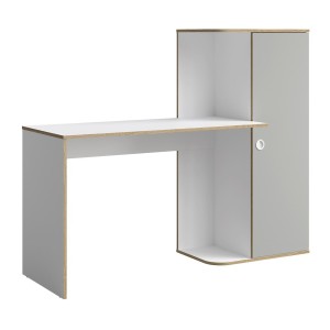 Chambre enfant complète ELYO – Bureau + Lit + Armoire avec bibliothèque