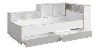 Chambre enfant complète ELYO – Bureau + Lit + Armoire avec bibliothèque