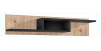 Étagère murale CRISS – Chêne clair et noir – 150 cm