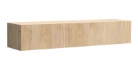 Meuble TV suspendu FLY 160 cm - Coloris chêne clair
