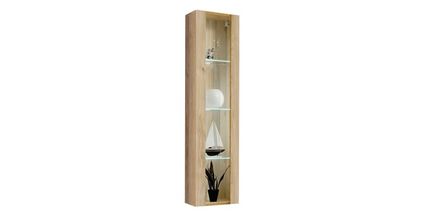 Vitrine FLY chêne clair