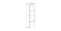 Vitrine partielle FLY chêne clair dimensions