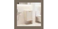 Lave-main NOXERA 40 cm – Marron congo – Meuble 1 porte + plan vasque