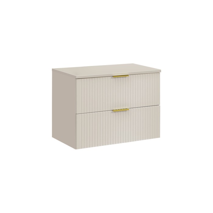Ensemble de salle de bains NOXERA 80 cm – Marron congo – plan pour vasque