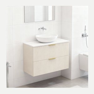 Ensemble de salle de bains NOXERA 80 cm Cashmere – Marron congo – Plan vasque