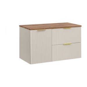 Ensemble de salle de bains NOXERA 120 cm – Marron congo – Plan vasque